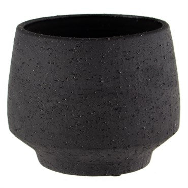 SSI 2" Stoneware Tapered Pot Charcoal