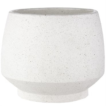 Syndicate Home & Garden® Stoneware Tapered Pot - White - 6.5in