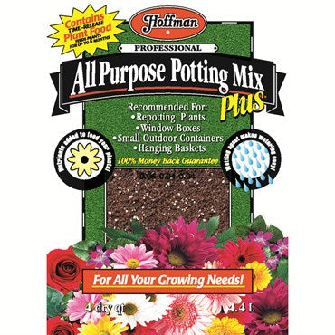 Hoffman 4QT All Purpose Potting Mix Plus