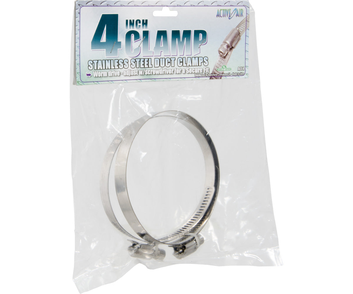 Stainless Steel Duct Clamps - 4"