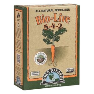 Down to Earth (#DTE07828) Organic Bio-Live Fertilizer Mix 5-4-2